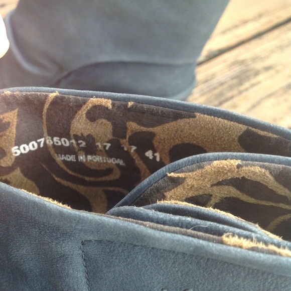 Fly London Green Brown Suede Ankle Lace Boots Booties Sz 7.5 8 EU 38 Wedge Shoes - Picture 4 of 6